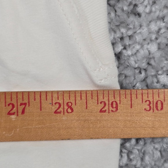 Athleta Retroterry Sweatshirt Womens 3X Cream Sleeveless V-Neck Shirt Active - Picture 8 of 11